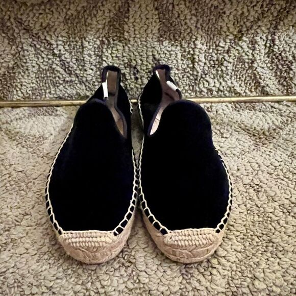 Soludos The Smoking Slipper Espadrilles | Shopbop EUC Women\'s Soludos Black Velvet Smoking Slipper Espadrille Flats Loafers 6.5